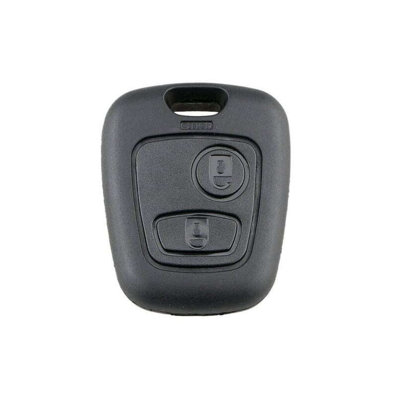 Funda de repuesto para llave de coche, carcasa de mando a distancia sin cuchilla, 2 botones, para Peugeot 206, 307, 107, 207, 407