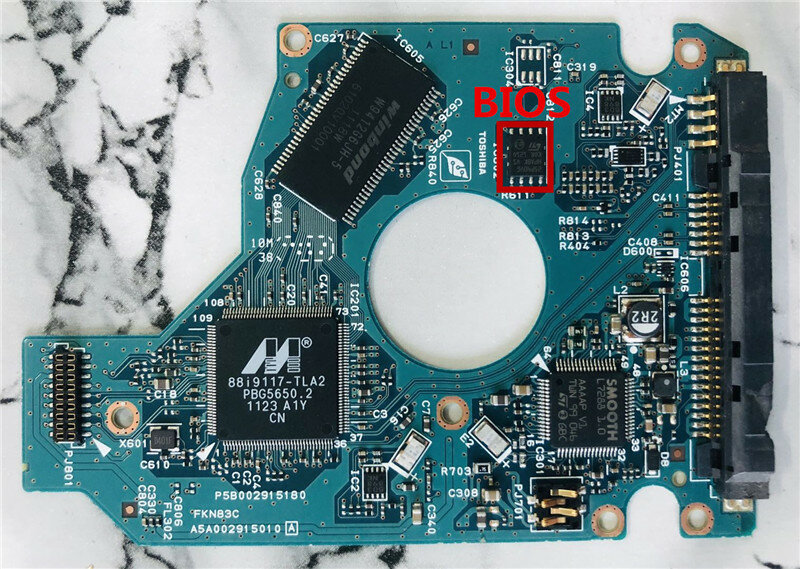 Placa de circuito de disco duro G002915A/Toshiba, MK6461GSYN , MK3265GSX , MK5061GSYN