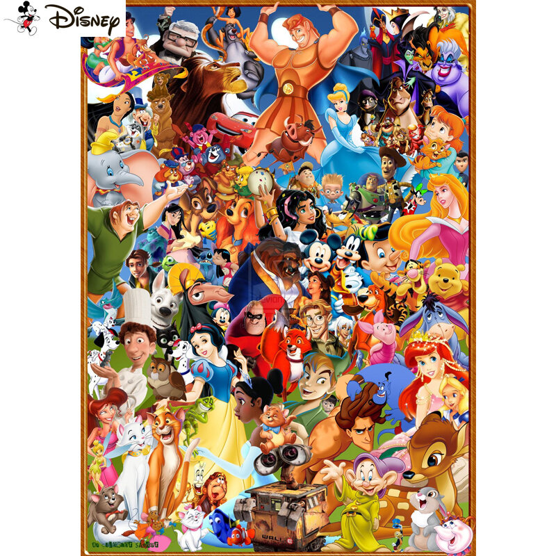 Disney-Caráter Dos Desenhos Animados Pintura Diamante, Quadrado ou Redondo Broca, Bordado DIY, Ponto Cruz, Strass Completo, Decoração, A30766, 5D