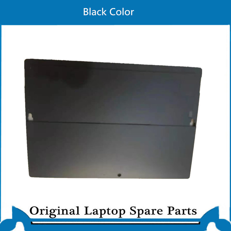 เปลี่ยนด้านหลังฝาหลังสำหรับ Microsoft Surface Pro 7 + 7 Plus สีดำพร้อมขาตั้ง