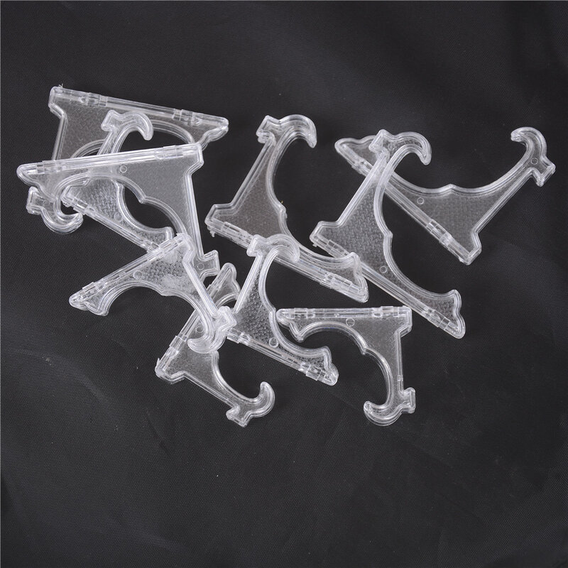 5pcs/lot Mini Clear Plastice Coin Medal Gem Badge Golf Post Card Easels Coin Display Stand Display Plate Holders 2sizes