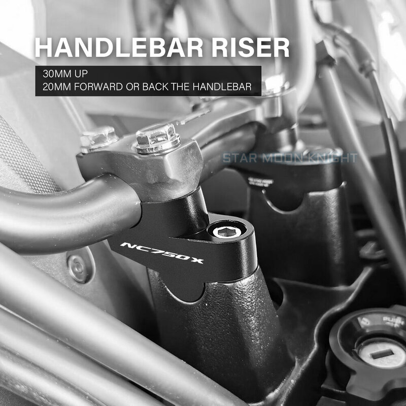 Untuk Honda NC 750 X NC750X 2016 - 2021 CB500X CB500F CB300F Aksesoris Motor Riser Lifting Handlebar Clamp Handlebar Riser