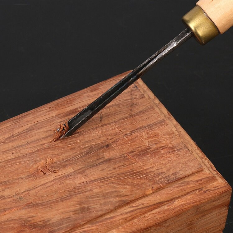 NEW 1.5-8mm V Type Woodworking Chisels Trimming triangle knife Hand Wood Carving Knives