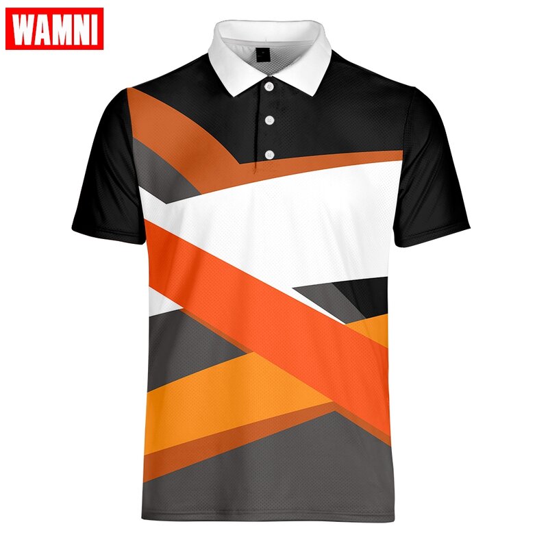 WAMNI Fashion Badminton  Shirt Casual Oversize Turn-down Collar Simple Dark Red Short Sleeve Tennis -shirt Sport XXS-6XL