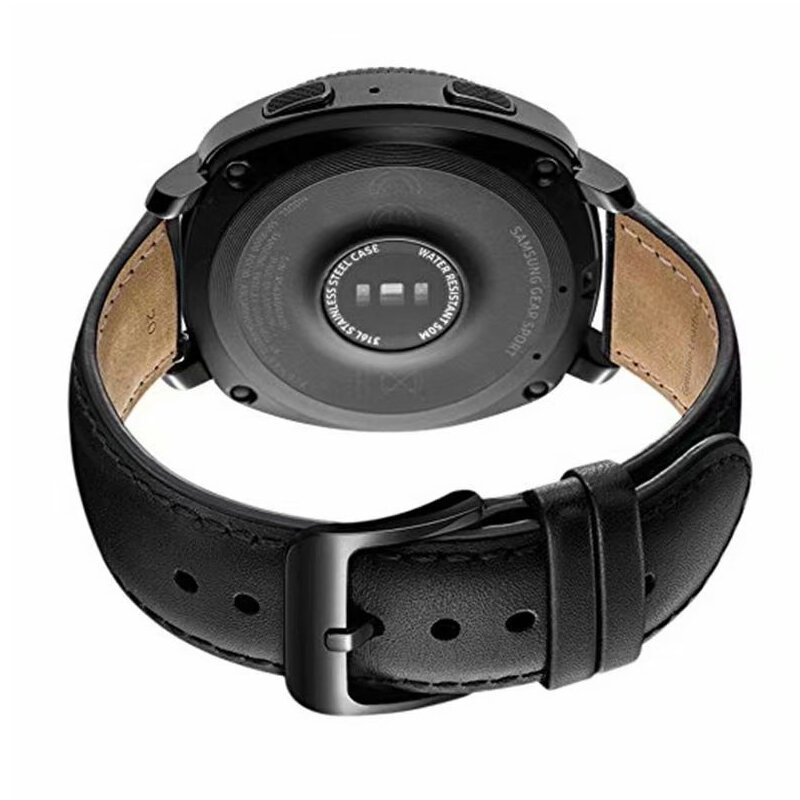 Кожаный ремешок 22 мм/20 мм для samsung Gear S2 Classic S3 galaxy 46 мм/42 мм ремешок huawei watch 3/3 Pro gt 2 amazfit bip браслеты
