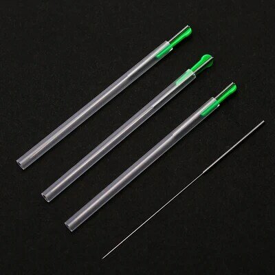 Agulhas estéreis descartáveis da acupuntura das agulhas da acupuntura da cânula agulhas da acupuntura 100 pçs/caixa zhongyan taihe marca