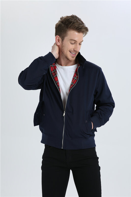 면 / 폴리 에스터 euroupean 크기 봄 가을 야외 패션 솔리드 대표팀 폭격기 재킷 남성 작업 재킷