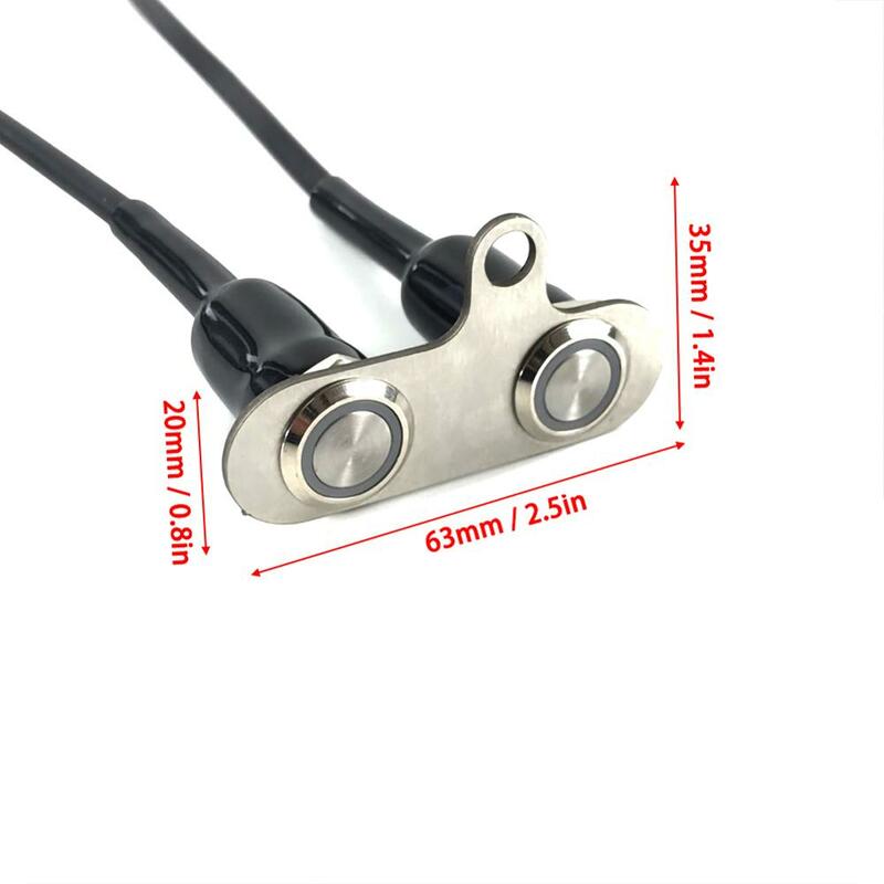 12V Waterproof LED Halo Motorcycle Handlebar Switch Double On-Off Push Button