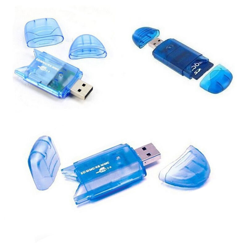 Durable USB Memory Card Reader Writer Adapter for MMC SD SDHC TF UP To 64GB