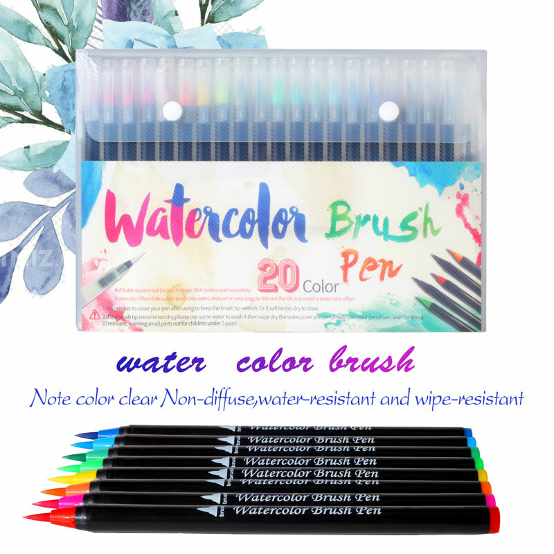 72 farben Aquarell Pinsel Stifte Kunst Marker für Zeichnung Färbung Bücher Manga Kalligraphie Schule Malerei Lieferungen Schreibwaren