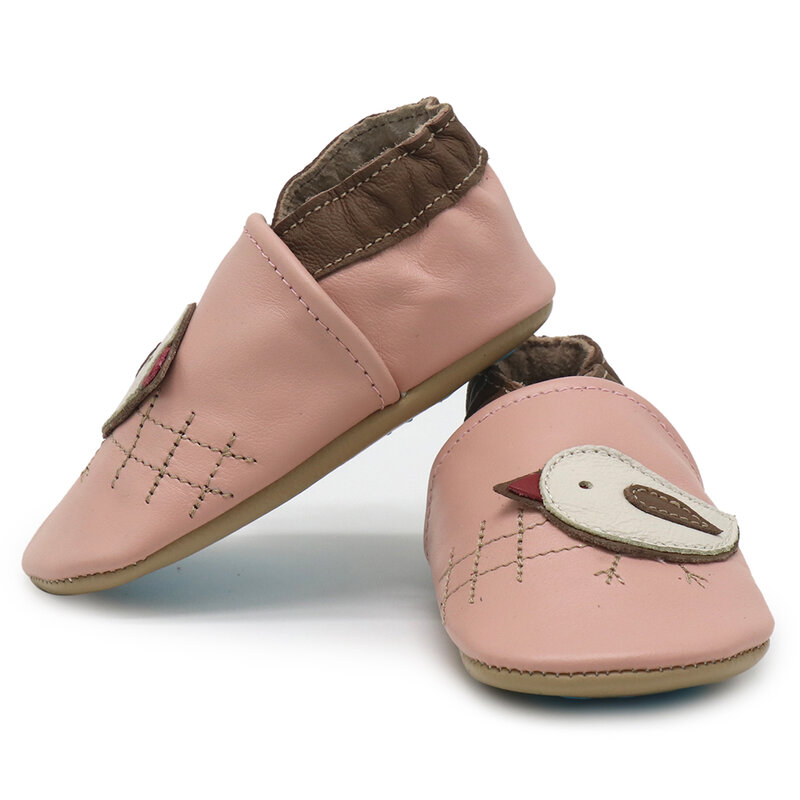 Carozoo Sepatu Kulit Bersol Karet Sandal Anak-anak Sepatu Berjalan Pertama Bayi Antiselip Sepatu Anak-anak