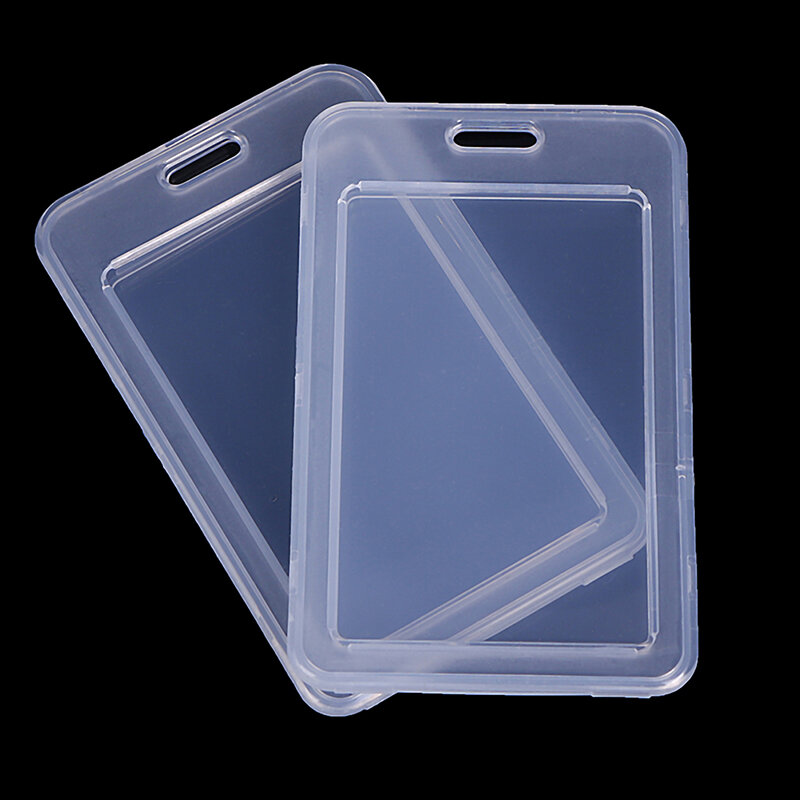 간단한 투명 플라스틱 명함 커버, 은행 카드 홀더, 11*7cm, 2 개