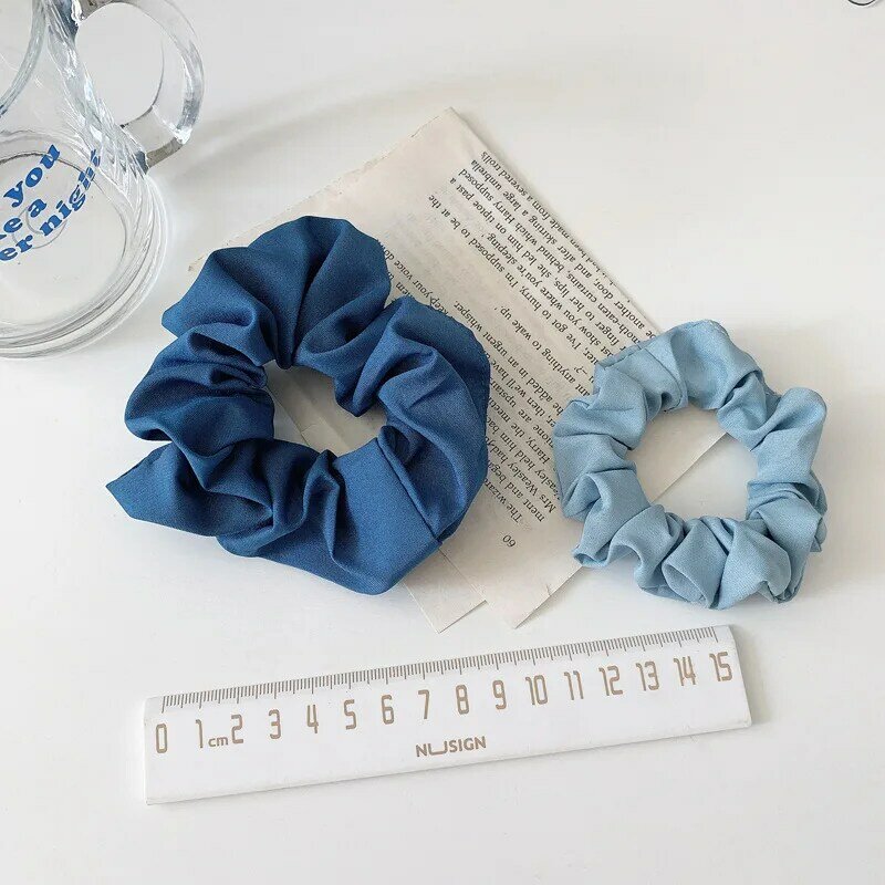 Korean Style Solid Color Hair band ropes Scrunchies Hair Ties Ponytail Holder Elastic Hairbands Women girls hair accessories