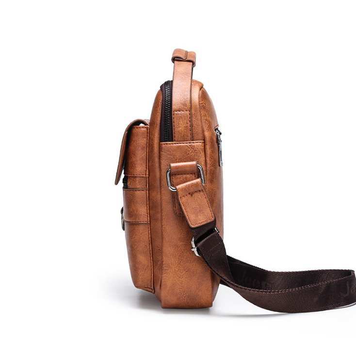 지프 숄더 가방 남자 가방 복고풍 공식 메신저 가방 대용량 새로운 캐주얼 가방 조수 핸드백