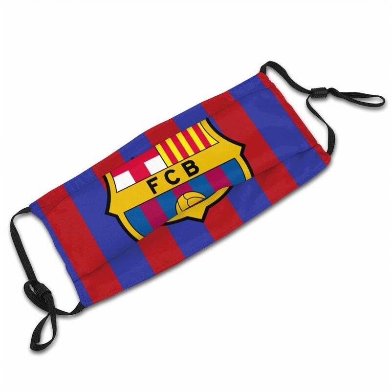 Barcelona Fc Fc Barcelona Football Club Reusable Dust Mask with Filter Breathable Safety Dust Face Mask