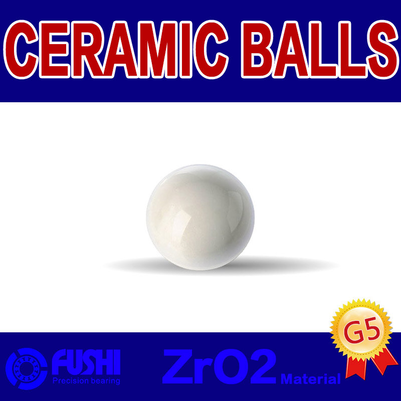 Boule en céramique ZrO2, 2 pièces, boule de précision en dioxyde de Zirconium G5 9 9.525 10 10.319 11.113 11.509 11.906 12 ( 2 pièces)
