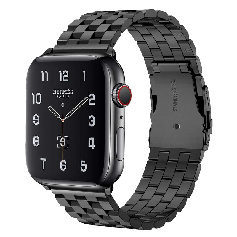 Металлический браслет для Apple Watch SE 44 мм, деловой браслет из нержавеющей стали для iWatch 3 38 мм 42 мм, серия 7 6 5 4 40 мм