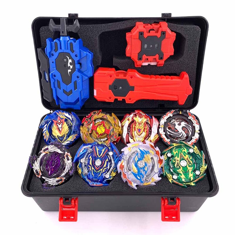 Top Beyblade Burst Bey Blade Toy Metal Funsion Bayblade Set Storage Box With Handle Launcher Plastic Box Toys For Children