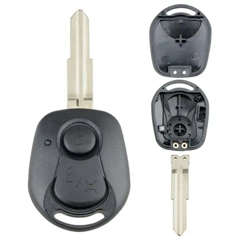 자동차 키 포브 케이스 쉘 교체 원격 커버, SSANGYONG ACTYON KYRON REXTON에 적합, 2 버튼, 신제품