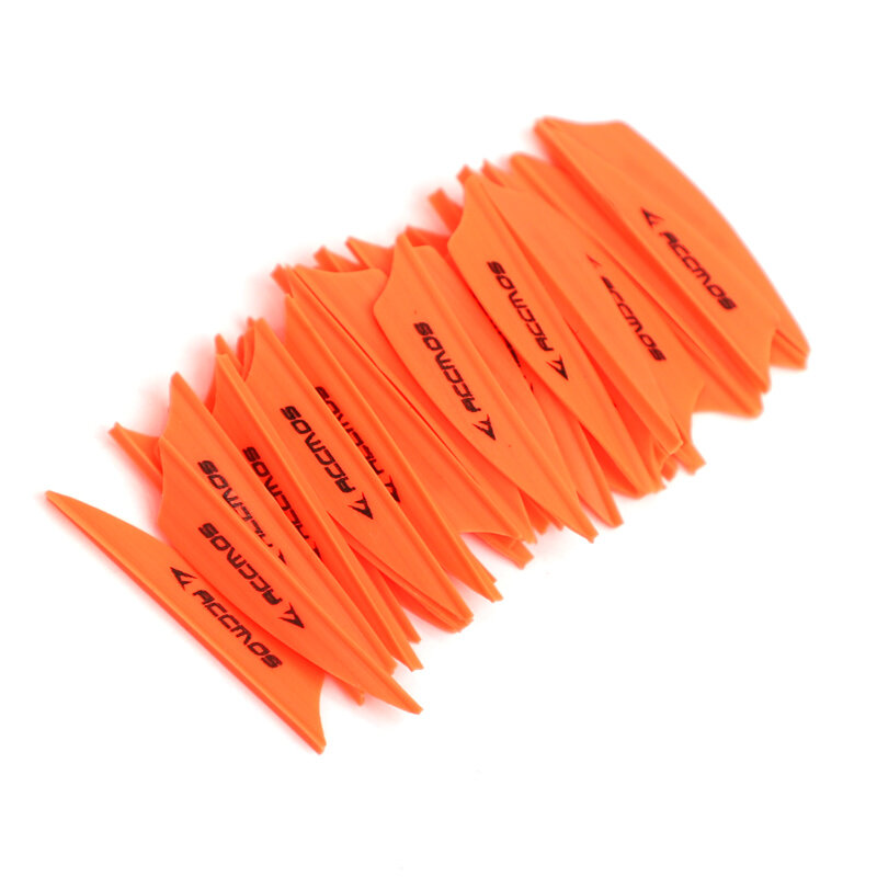 50 pcs 1.89 Inch Air Groove Feather Rubber Vanes Used For Bow And Arrow Shooting Accessories