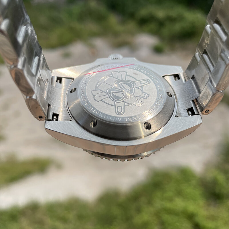 STEELDIVE SD1953สีดำสีเขียวเซรามิค NH35นาฬิกาข้อมือผู้ชาย300M กันน้ำ Sapphire เคสกระจกสำหรับท่านชายนาฬิกาดำน้ำ
