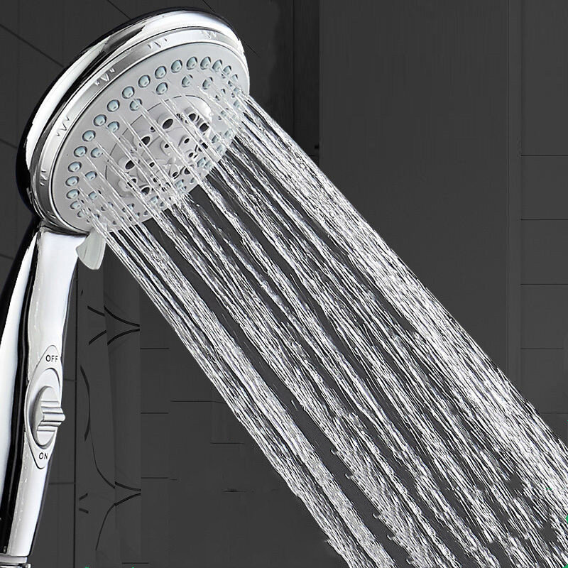 5-Mode Hujan Disesuaikan Kepala Shower Tombol Berhenti Tekanan Hemat Air Aksesoris Kamar Mandi Peralatan Mandi Panas H040