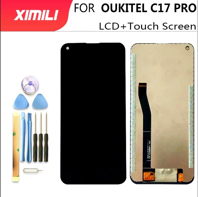 Nieuwe 6.35 "Voor Oukitel C17 Lcd-scherm + Touch Screen 100% Originele Getest Lcd Digitizer Glass Panel Vervanging Voor oukitel C17 Pro