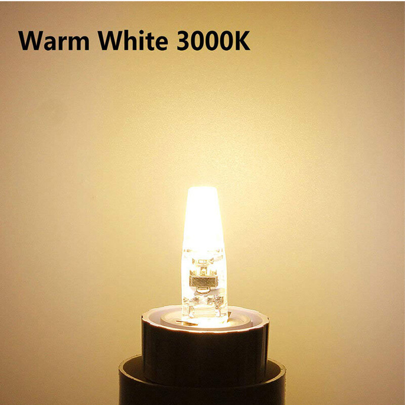 Mini bombilla LED G4 COB de 10 piezas, CA, CC, 12V/220V, Blanco cálido/frío, ángulo de haz de 360, foco de araña, reemplazo de lámpara halógena de 20/40W