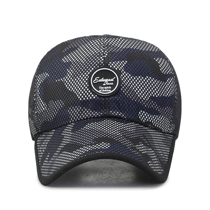 Camouflage ตาข่ายเบสบอลหมวกฝ้ายหมวกทหารหมวก Cadet Army หมวก Unisex หมวกลำลองกลางแจ้งอินเทรนด์ Sun หมวก