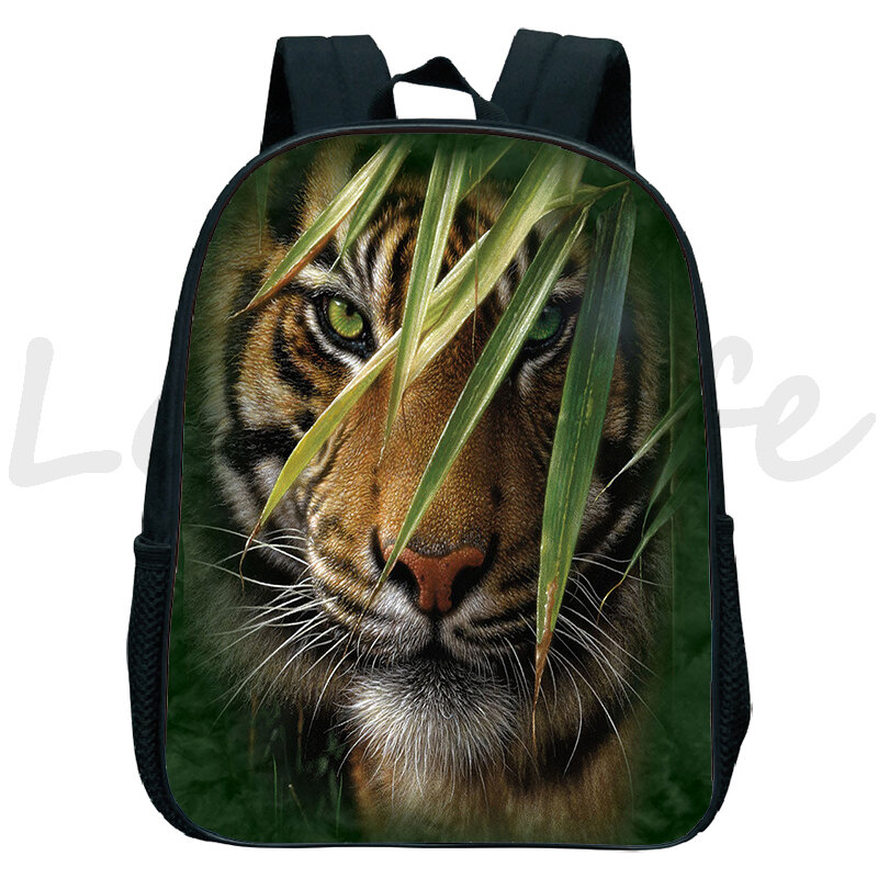 Plecaki dziecięce lew tygrys wilk Panda plecak przedszkolny maluch Bookbag dziewczyna chłopiec torby szkolne dzieci Mini plecak Mochila