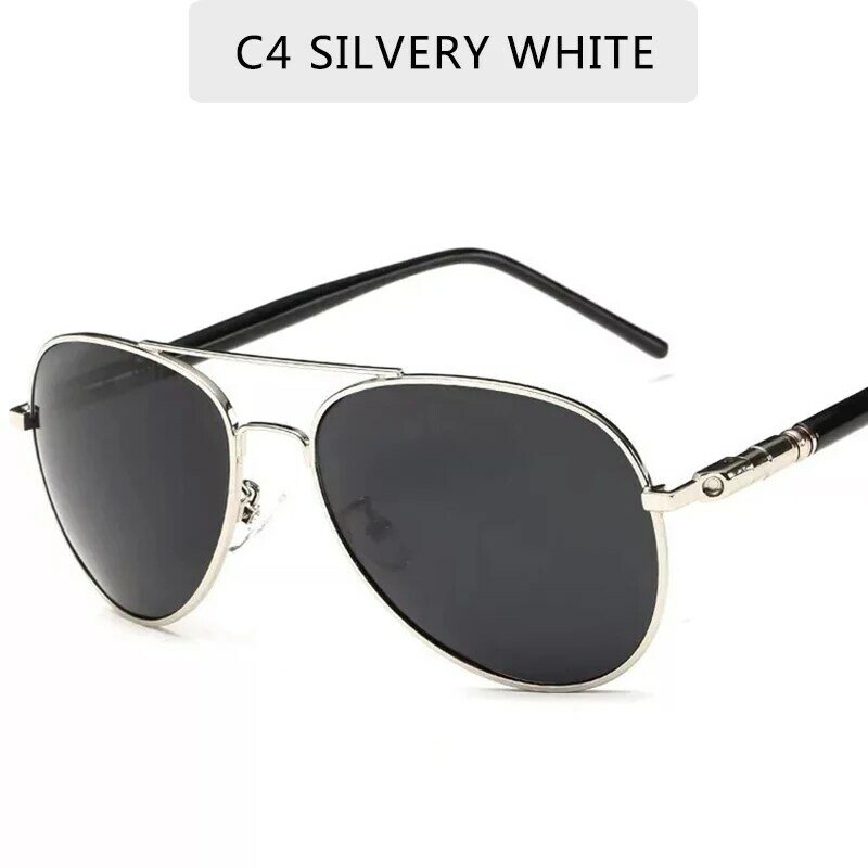 Marka projektant polaryzacyjne męskie okulary przeciwsłoneczne w stylu Vintage Pilot męskie okulary przeciwsłoneczne okulary gafas óculos de sol masculino UV400