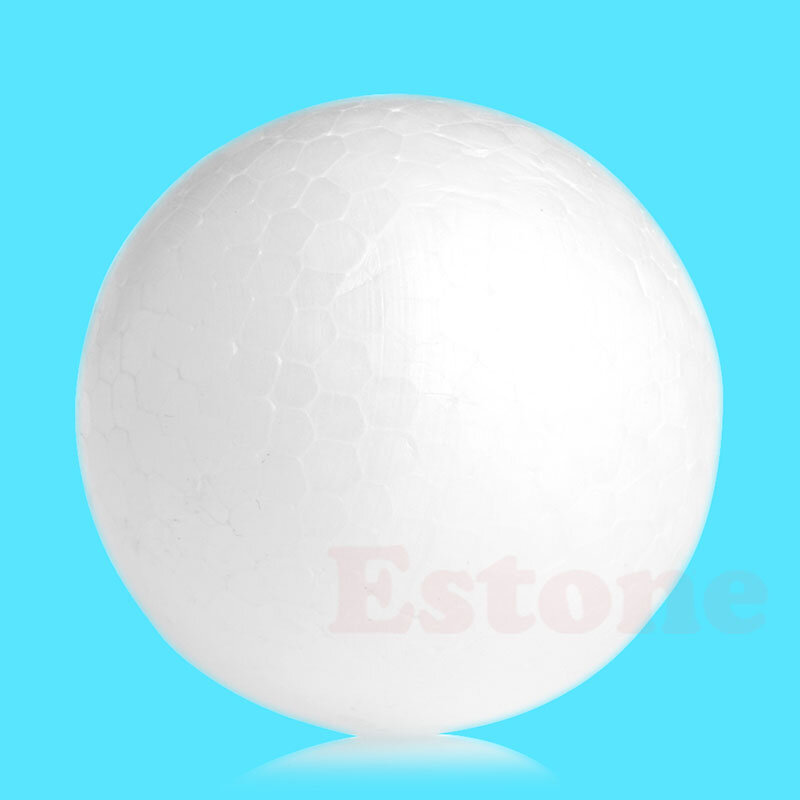 1Pc rotondo 2/3/4/5/6/8 Cm modellazione polistirolo polistirolo espanso palla materiale creativo fai da te