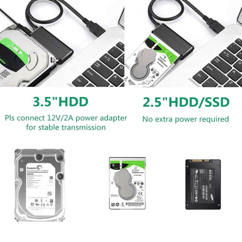 USB 3.0 do Sata 3 2 1 dysk twardy dysk twardy SSD jazdy adapter na kabel do konwertera Sata iii do USB 3.0 do 2.5 "3.5" cal Sata III II,