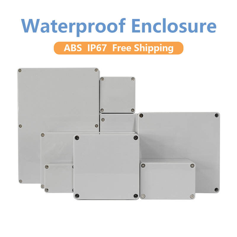 Caja de plástico impermeable para proyectos electrónicos, caja de conexiones para exteriores