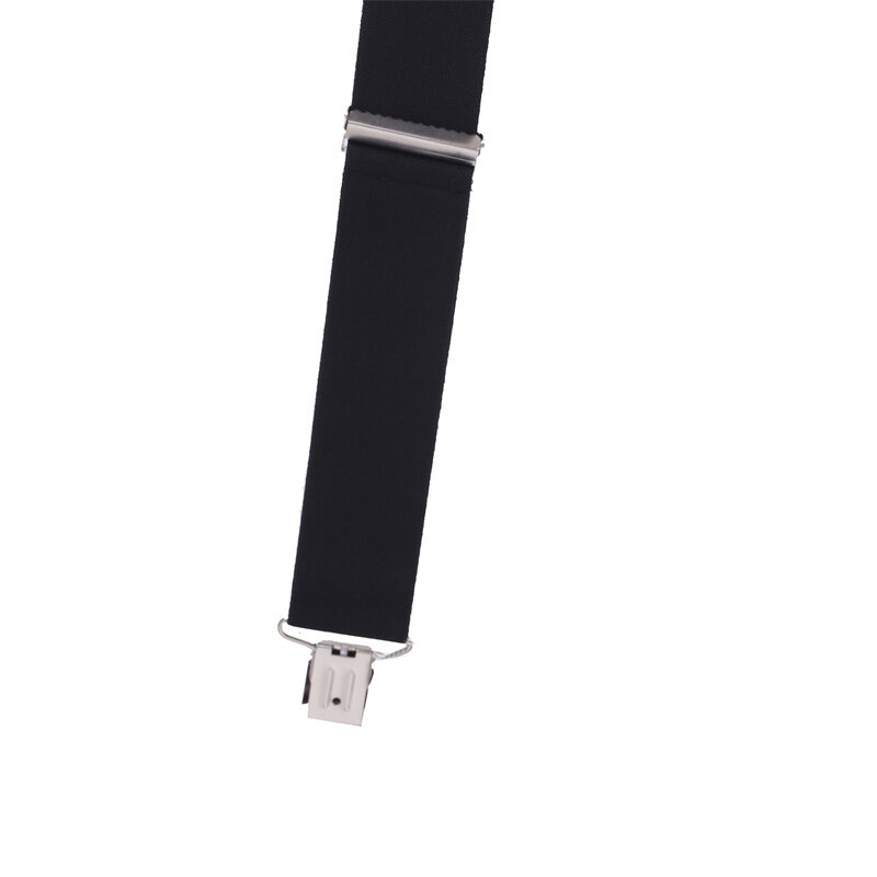 Suspender Panjang 120Cm Celana Pria Ukuran Plus X Klip Kuat Belakang Kawat Gigi Lebar 5Cm dengan Celana Panjang X-back Tali Kawat Gigi Pria