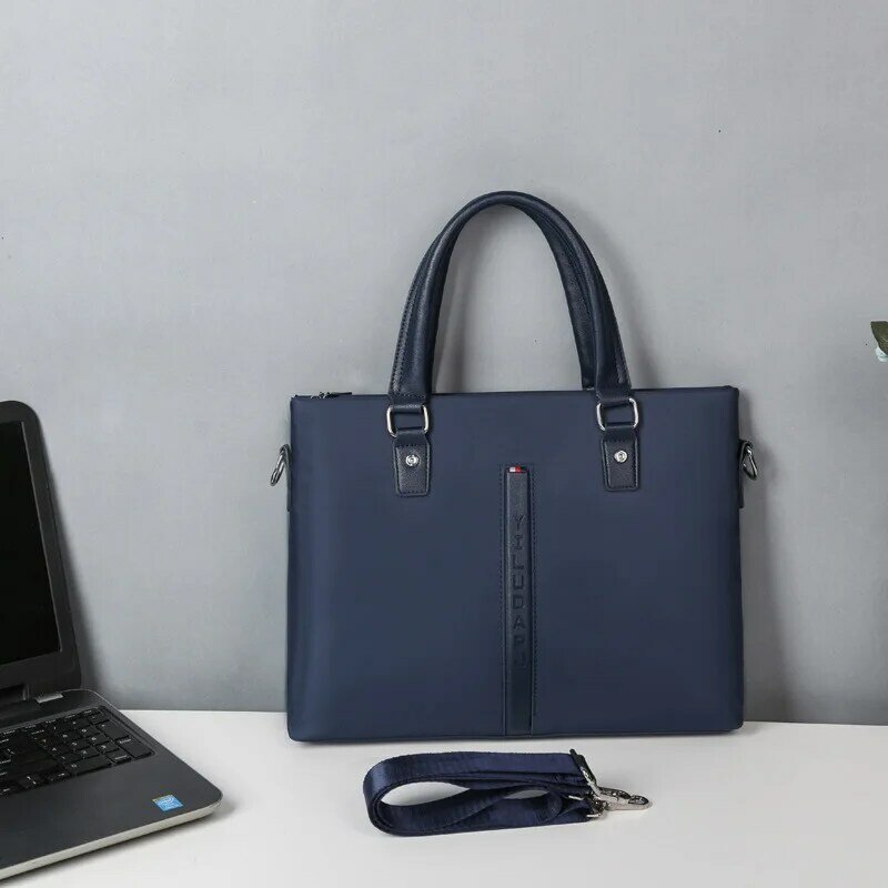 Men's Briefcase Oxford Water Proof Handbag Causal Man' Shoulder Bag Crossbody Bag 14 Inch Laptop Case Travel Bag for Man