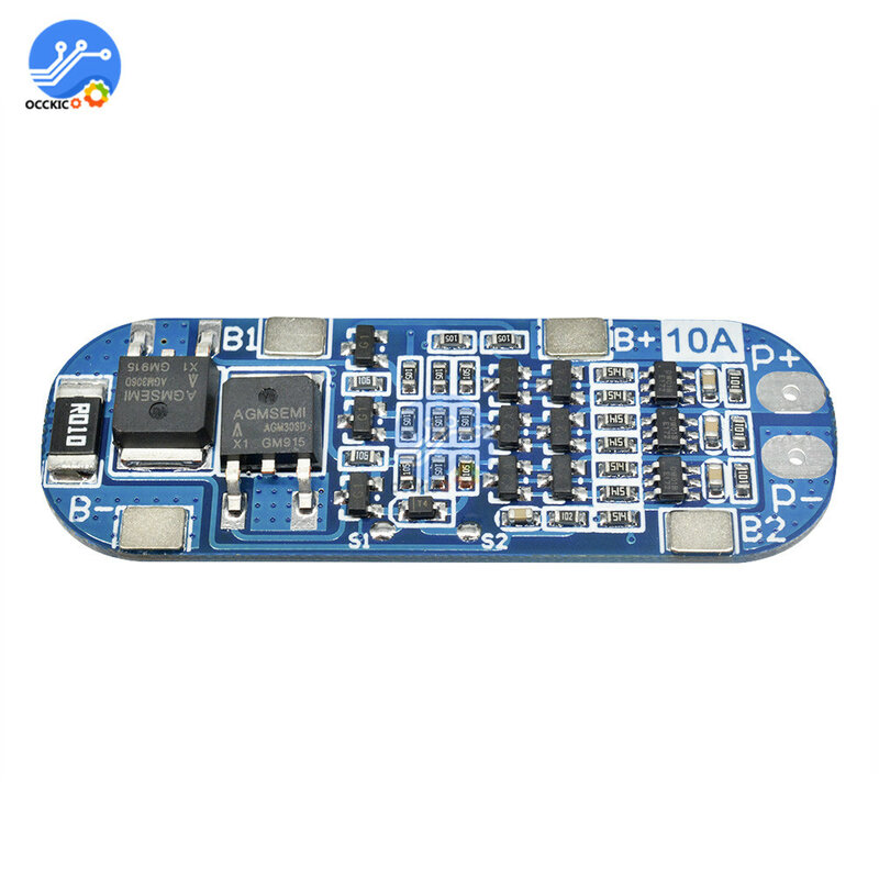 Bms 3 S Li-Ion Lithium Batterij Protectiong Board 18650 Charger Bescherming Balancer Pcb Bms 10A Module 12.6V Equalizer Board