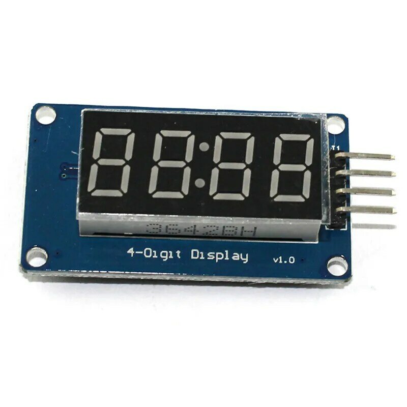 Pantalla LED de 4 dígitos para Arduino, módulo de reloj de doble punto con 7 segmentos Decimal, TM1637, 0,36"