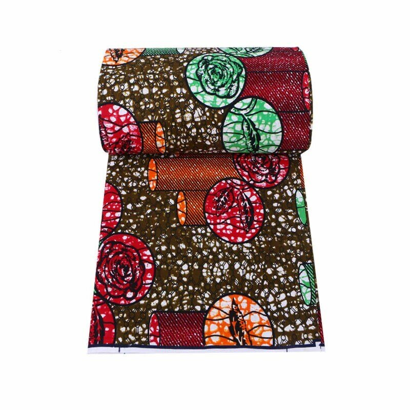 Latest African Wax Fabric High Quality 100% Cotton Print Fabric Wax Java 6Yards\set