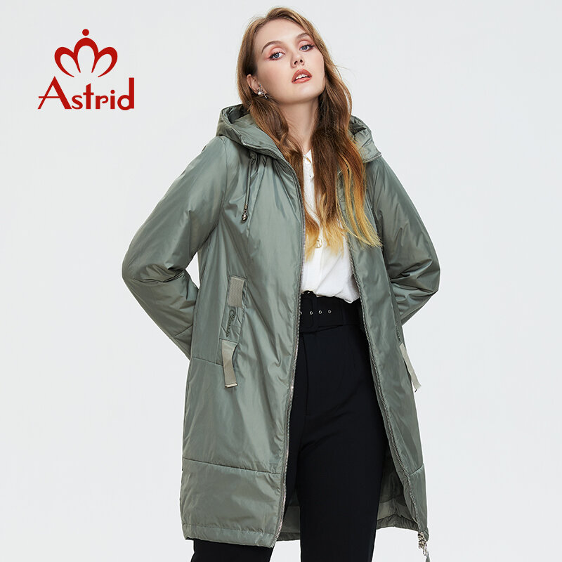 Astrid 2022 новая зимняя куртка средней длины с капюшоном дизайн оверсайз модная женская пуховая куртка теплая парка женское пальто AM-9726
