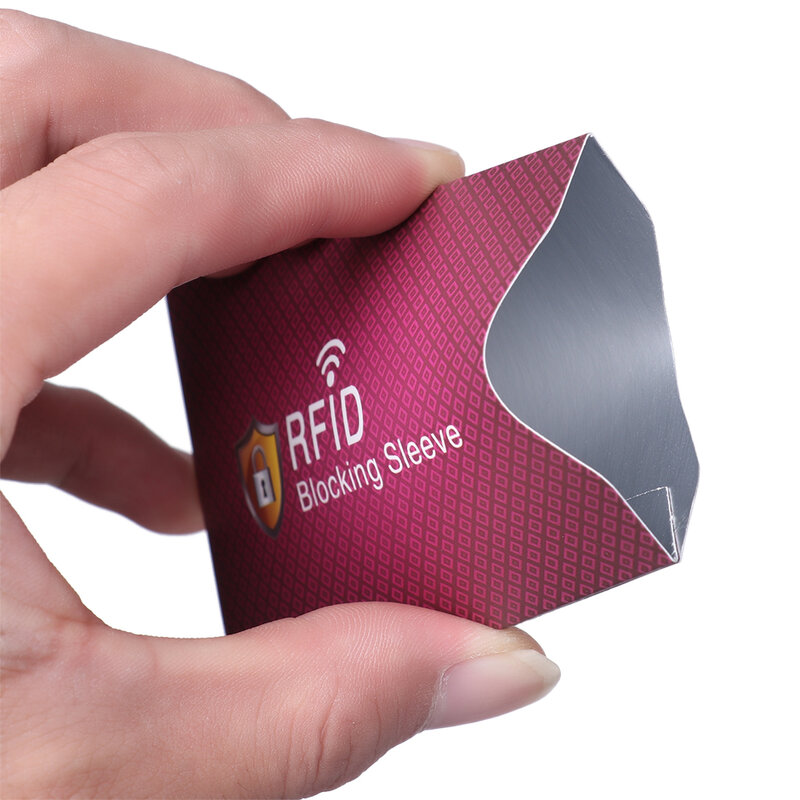 5 قطعة جديدة لمكافحة سرقة ل حافظة بطاقة الائتمان تتفاعل حجب حامل بطاقة كم الجلد يغطي حماية حافظة بطاقات البنك