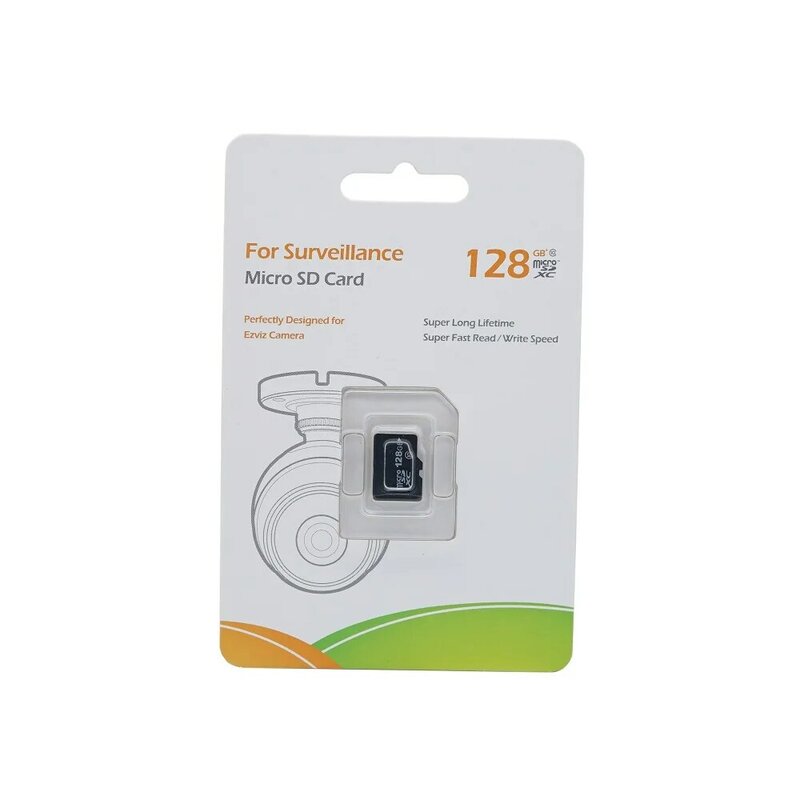 بطاقة مايكرو SD من EZVIZ 128GB فئة 10 أصلية ، بطاقة TF للمراقبة ، مصممة بشكل مثالي لكاميرا HIK EZ