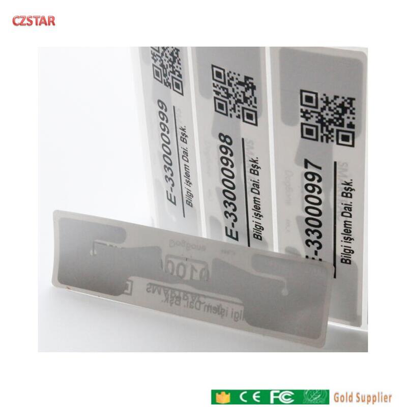 Smarttrac dogbone 패시브 장거리 RFID 태그 스티커, iminj monza r6 monza 4D epc uHF RFID 태그 스티커, 습식 인레이, 860-960MHZ