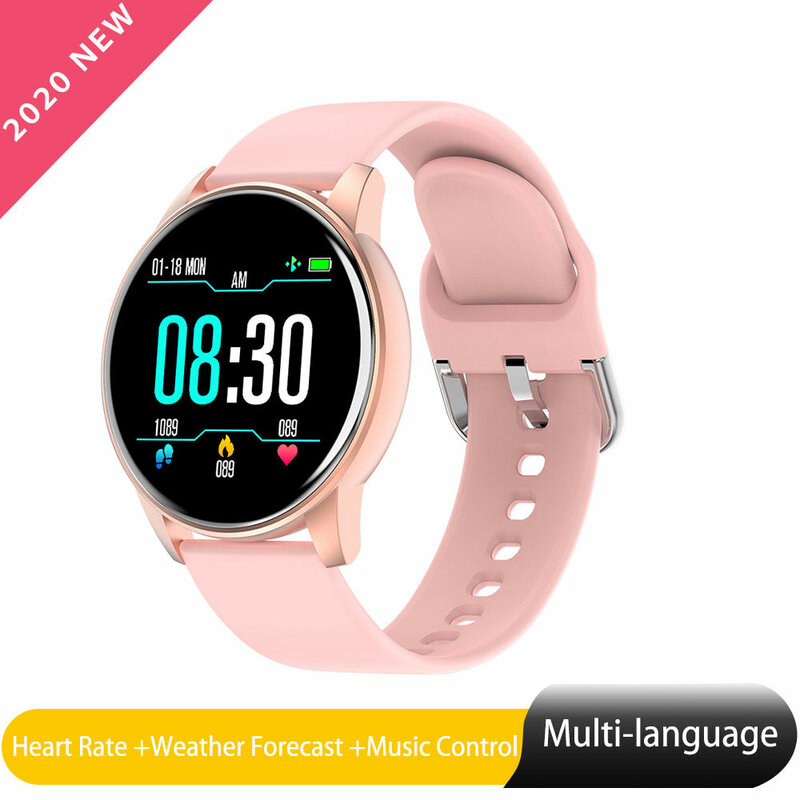 Zl01 relógio inteligente ios android wear para mulher monitor de pressão arterial previsão do tempo smartwatch para xiaomi samsung telefone pk s08