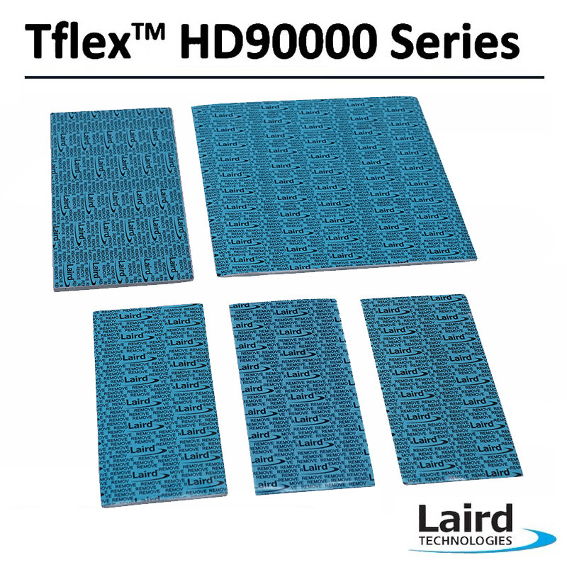 Термопрокладка Laird Tflex серии HD90000 для видеокарт M2 RTX 3000 3080 3090, 7,5 Вт/мК, 80x40 мм, 1,0, 1,5, 2,0, 2,5 мм толщиной, мягкая