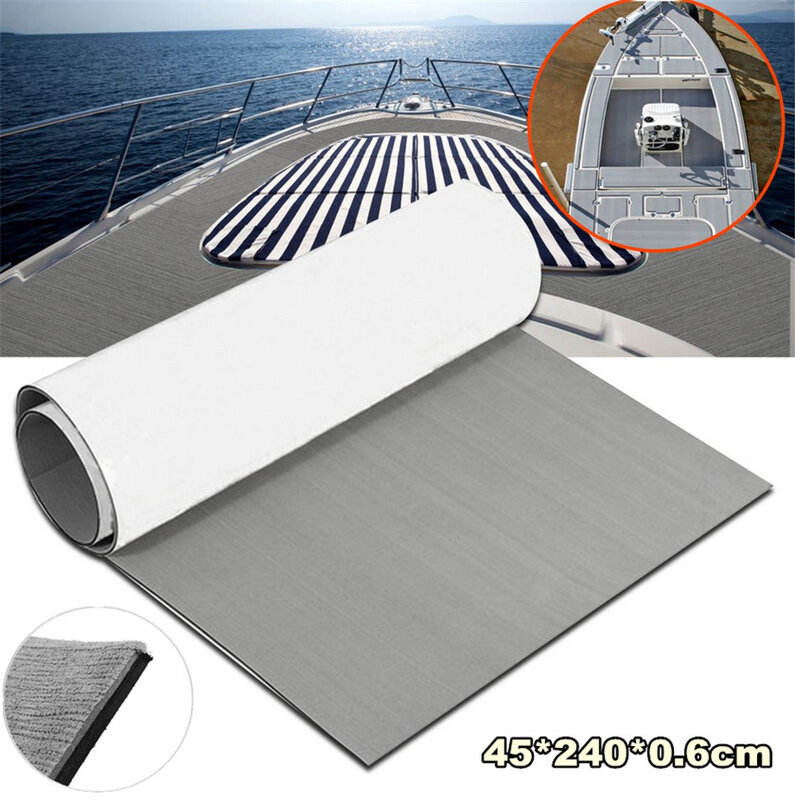EVA Foam Sheet Decking Lantai Jati 2400X450X6Mm Universal Non-selip untuk Lantai Kapal Laut Bagasi Belakang Truk Mobil