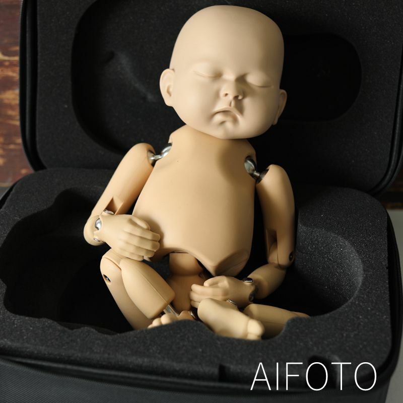 Posando modelo de treinamento simulação metal bola conjunta boneca flokati bebê recém-nascido fotografia adereços estúdio equipamento acessórios