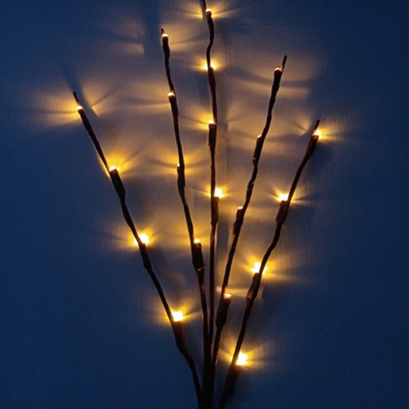 LED Light Willow Branch Lamp Night Light DIY Lighted Branches Battery Operated Lights For Home Holiday Party Decoration