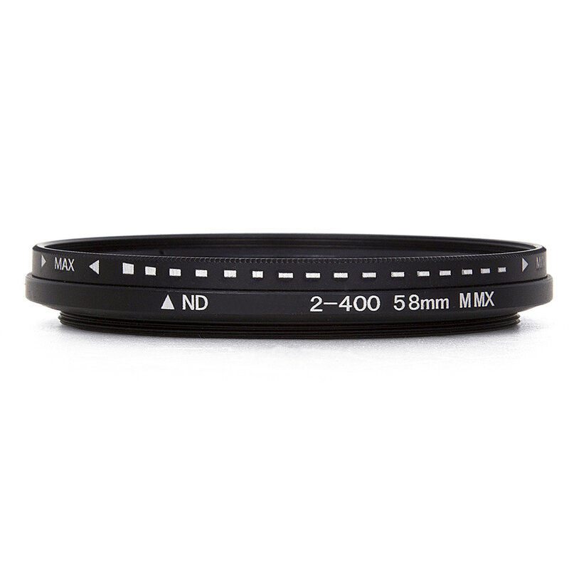 Filtro ND Variable de atenuación ajustable, densidad neutra ND2 a ND400 para filtro de lente de cámara nd 37/43/46/49/52/55/58/62/67/72/77/82mm