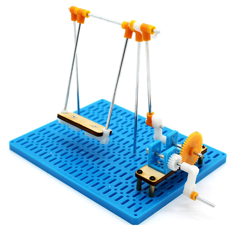Diy materiais de balanço artesanal invenção experimento engrenagem mão transmissão ciência projeto conjunto crianças estudante brinquedo educacional